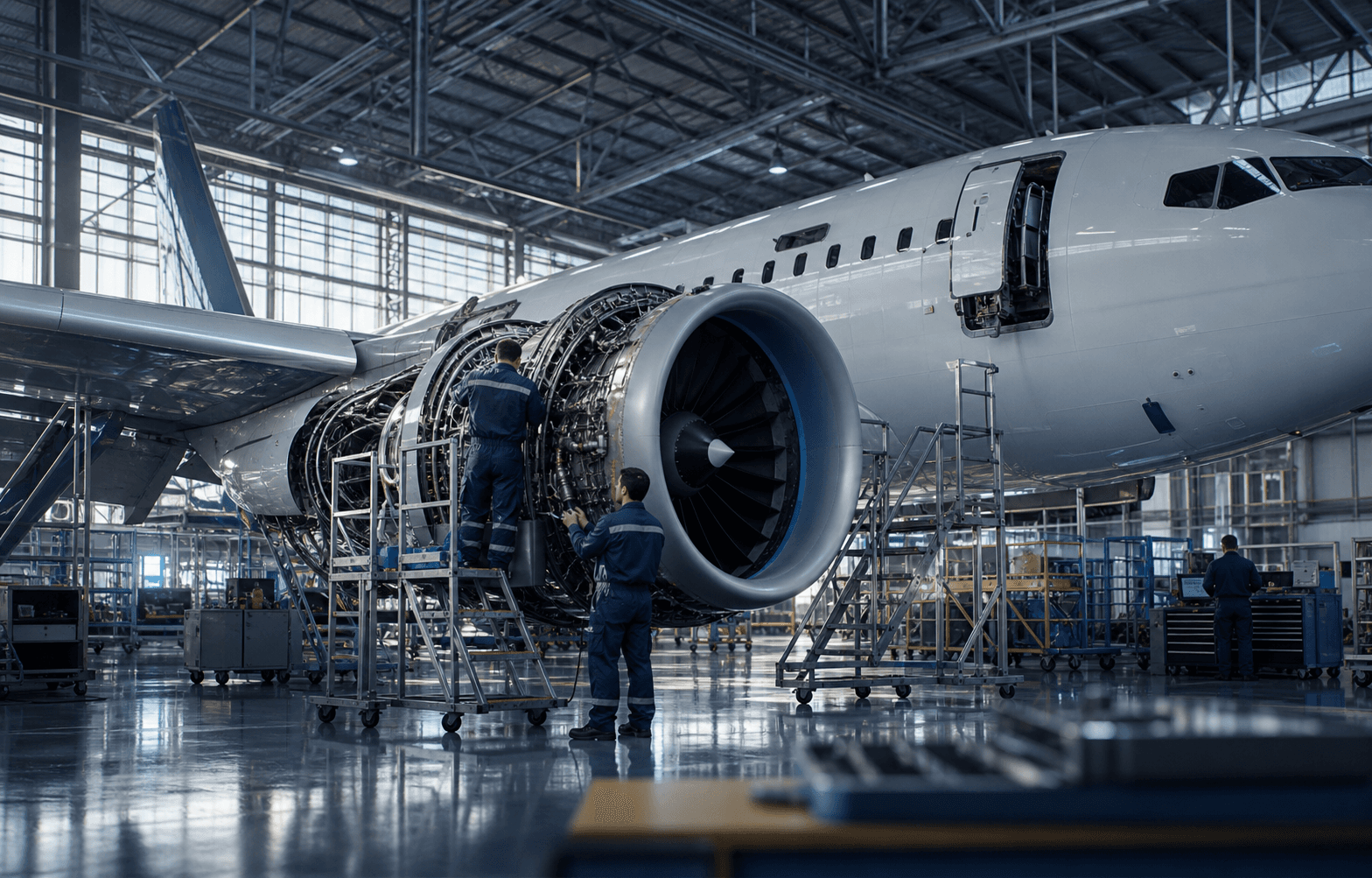 Conceptual aircraft maintenance hangar